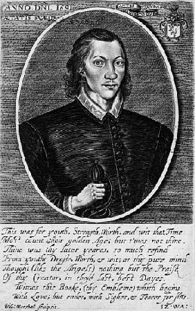 Portrait of John Donne, dated 1591, frontispiece to ''The Poems of John Donne'', published 1942