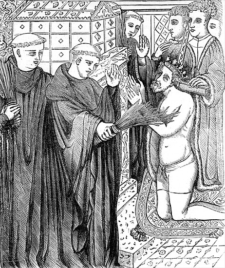 Penance of Henry II, after an engraving in Carter''s ''Specimens of Ancient Sculpture and Painting'' von (after) English School