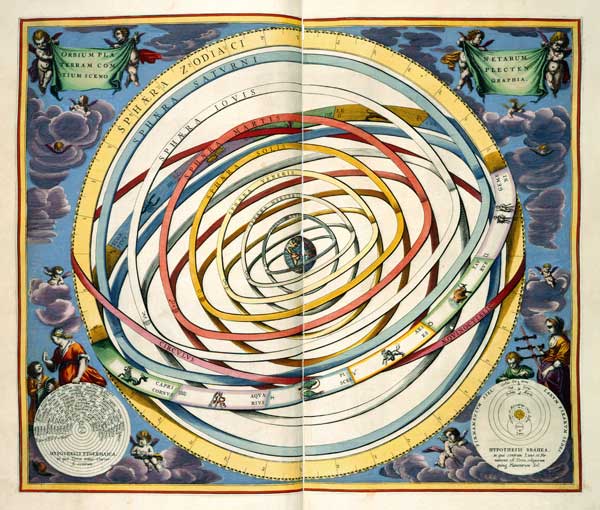 Planetary orbits, plate 18 from ''The Celestial Atlas, or the Harmony of the Universe'' (Atlas coele von (after) Andreas Cellarius