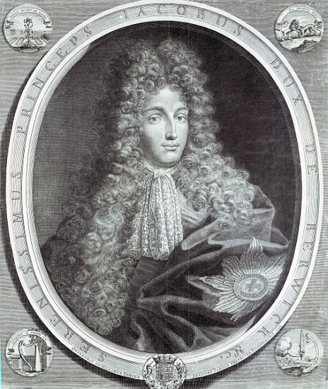 James Fitzjames, Duke of Berwick ; engraved by Pierre Drevet, 1693 (etching & engraving) von (after) Benedetto Gennari