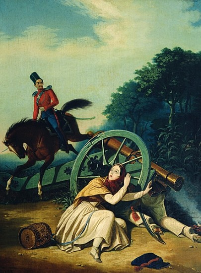 Scene from the 1812 Franco-Russian War, 1830s von (after) Charles de Hampeln