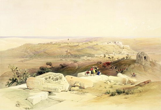 Gaza, March 21st 1839, plate 59 from Volume II of ''The Holy Land''; engraved by Louis Haghe (1806-8 von (after) David Roberts