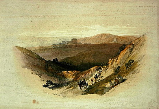 Ruins of Semua, 16th March 1839 from Volume 1 of ''The Holy Land'' von (after) David Roberts