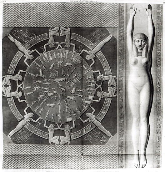 Dendera Zodiac; engraved in 1802 von (after) Dominique Vivant Denon