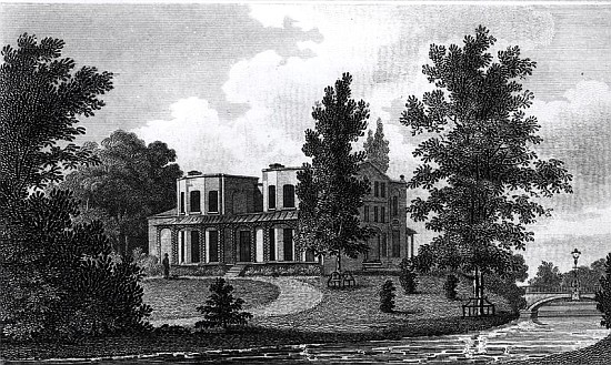 Lord Nelson''s Villa at Merton, published 1806 von (after) Edward Gyfford