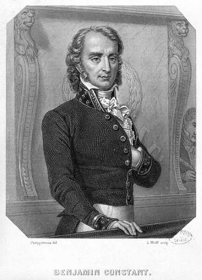 Henri Benjamin Constant de Rebecque (1767-1830) at the Tribune von (after) Felix Philippoteaux