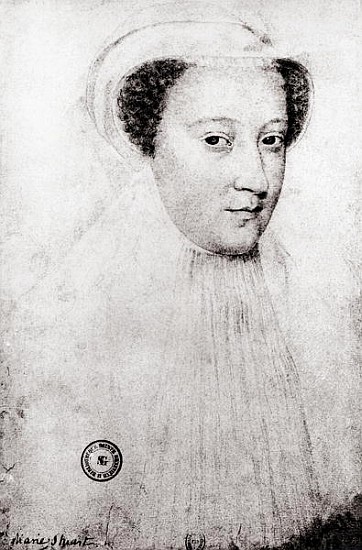Mary, Queen of Scots (1542-87) in white mourning von (after) Francois Clouet