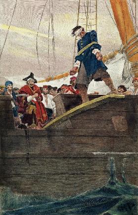 Walking the Plank; engraved by Anderson