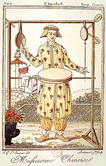 Chinese Musician von (after) Jacques Grasset de Saint-Sauveur