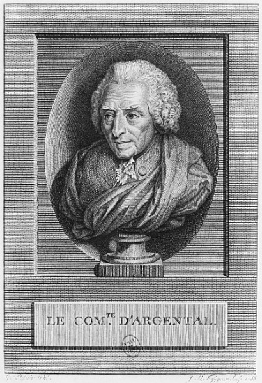 Charles Augustin de Ferriol, Comte d''Argental; engraved by Jean Baptiste Fosseyeux (1752-1824) 1788 von (after) Jean Florent Defraine