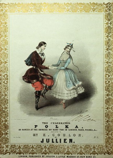 The Celebrated Polka, song sheet von (after) John Brandard