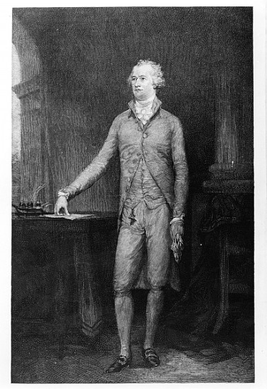 Alexander Hamilton, after the painting of 1792 von (after) John Trumbull