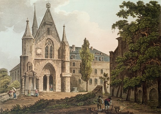 The College de Navarre in Paris; engraved by I. Hill von (after) John Claude Nattes