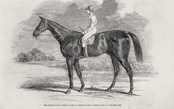 ''Sir Tatton Sykes'', Winner of the St. Leger, from ''The Illustrated London News'', 26th September  von (after) John Frederick Herring Snr