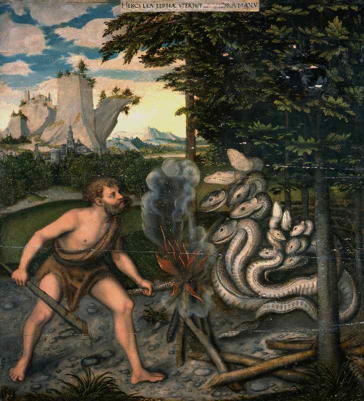 Herkules Und Die Lernäische Schlange Au Als Kunstdruck Oder 