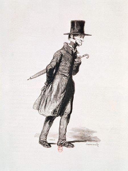 The Employee, from ''Les Francais peints par eux-memes''; engraved by Guillaumot, Paris, c.1850 von (after) Paul Gavarni
