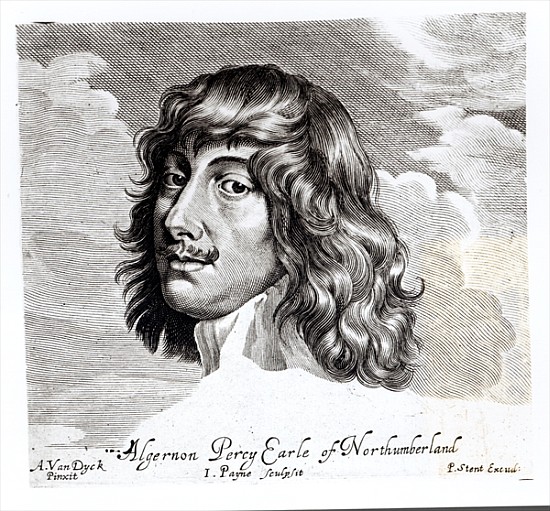 Portrait of Algernon Percy, Tenth Earl of Northumberland (1602-1668); engraved by John Payne (fl. 16 von (after) Sir Anthony van Dyck