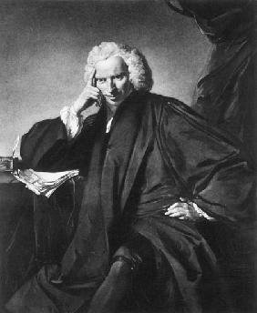 Laurence Sterne; engraved by Edward Fisher