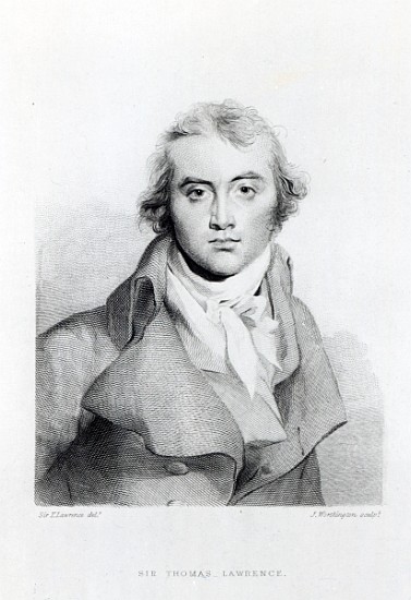 Self Portrait; engraved by J. Worthington von (after) Sir Thomas Lawrence