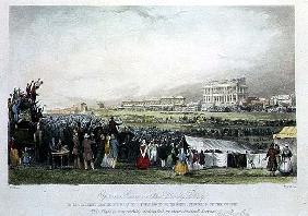 Epsom Races on Derby Day, 1841,