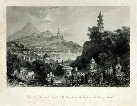 Lake See-Hoo and the Temple of the Thundering Winds, from the Vale of Tombs; engraved by J.C. Bentle