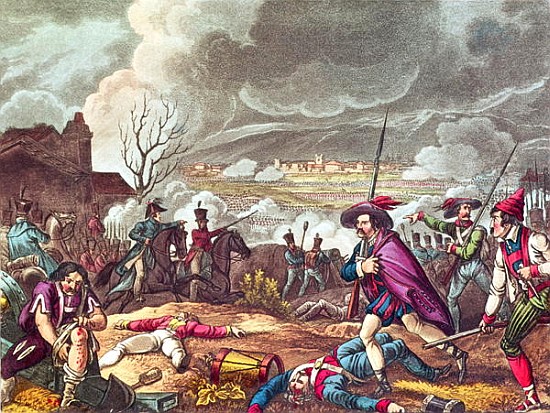 The Battle of Toulouse, 10th April 1814; engraved by J.C.Stadler (fl. 1780-1812) von (after) William Heath