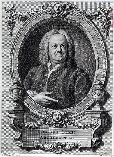 James Gibbs; engraved by Bernard Baron, 1747 von (after) William Hogarth