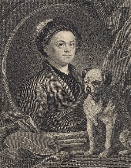 Self Portrait; engraved by J. Mollison von (after) William Hogarth