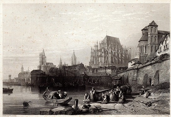 The City of Cologne; engraved by M.J. Sterling von (after) William Leighton Leitch