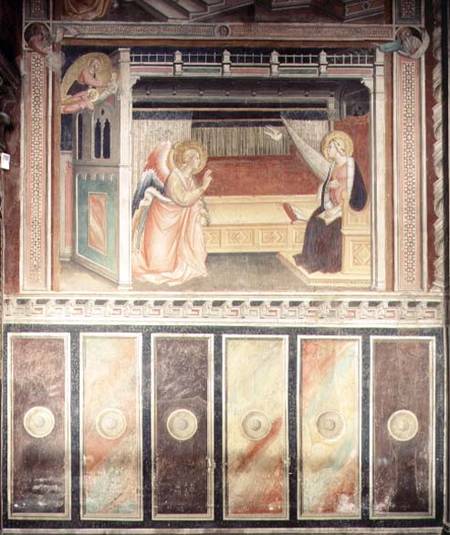 Annunciation, in the Cappella del Sacro Cingolo von Agnolo/Angelo di Gaddi
