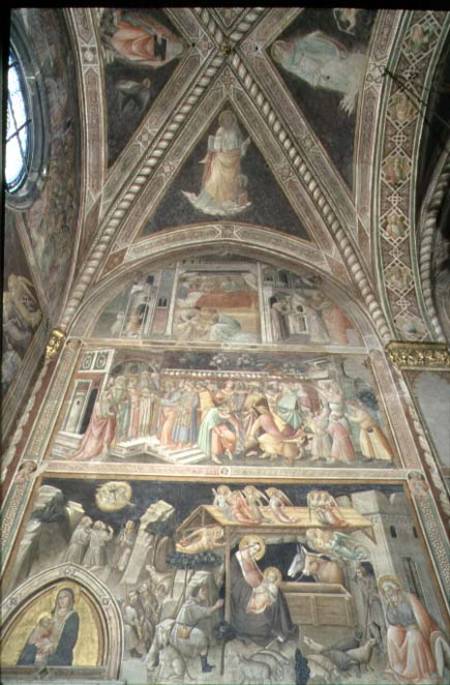 La Cappella della Sacra Cintola (The Chapel of the Sacred Girdle) detail depicting scenes from the L von Agnolo/Angelo di Gaddi