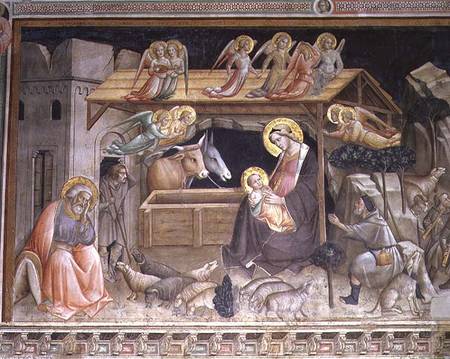 The Nativity, detail from The life of the Virgin and the Sacred Girdle, from the Cappella dell Sacra von Agnolo/Angelo di Gaddi