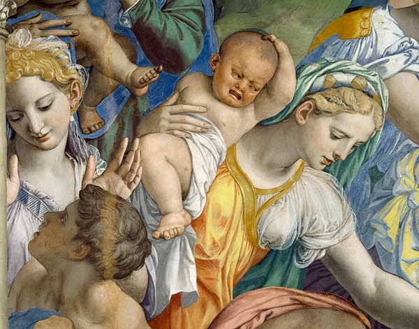 A.Bronzino, Moses schlägt Wasser, Detail von Agnolo Bronzino