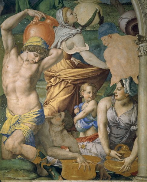 A.Bronzino, Manna collector, section von Agnolo Bronzino