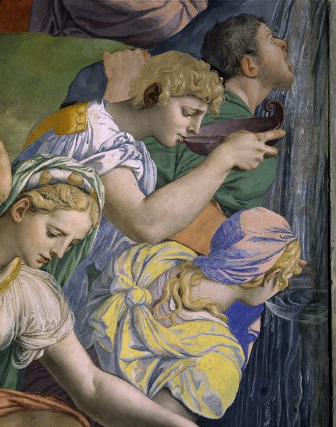 A.Bronzino, Moses beats water, Detail von Agnolo Bronzino