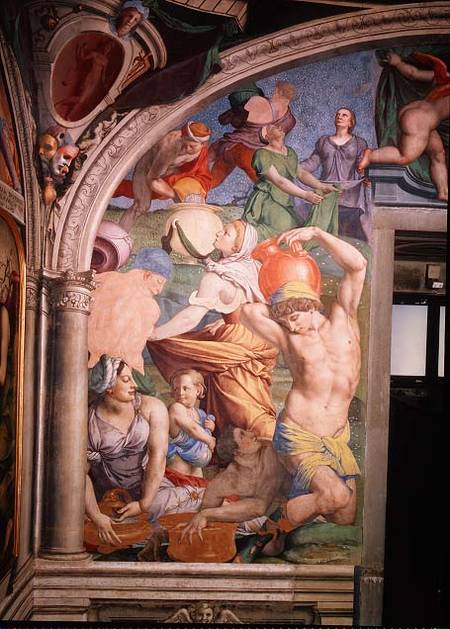 The Fall of Manna, from the Capella di Eleonora von Agnolo Bronzino