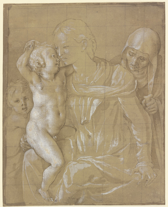 Maria mit dem Jesuskind, der Heiligen Elisabeth und dem Johannesknaben von Agnolo Bronzino