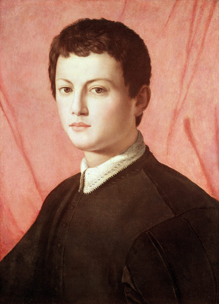 Portrait of a young man (panel) von Agnolo Bronzino