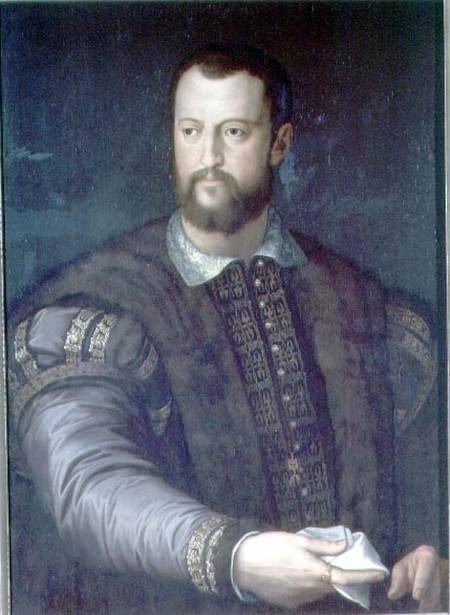 Portrait of Cosimo I de' Medici (1519-74) von Agnolo Bronzino