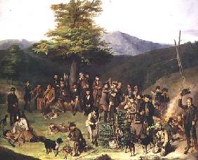 Shooting Party in the Gerecse Hills 1859