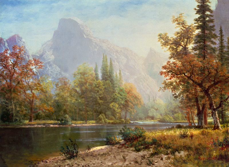 Half Dome, Yosemite von Albert Bierstadt