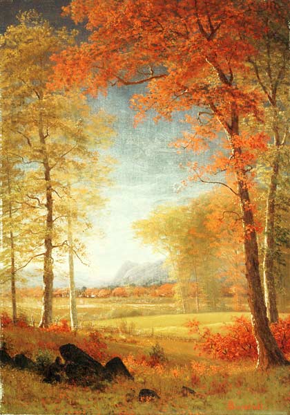 Autumn In America, Oneida County, New York von Albert Bierstadt