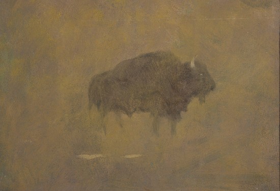 Buffalo in a Sandstorm von Albert Bierstadt