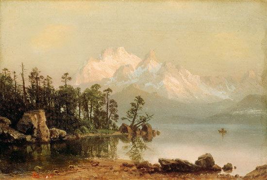 Mountain Canoeing von Albert Bierstadt