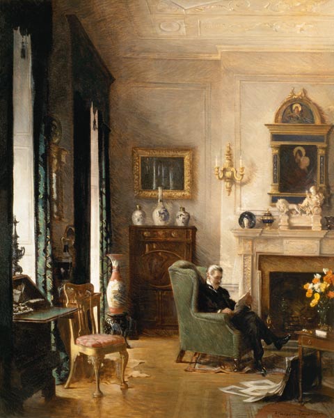 The Grey Drawing Room von Albert Chevallier Tayler