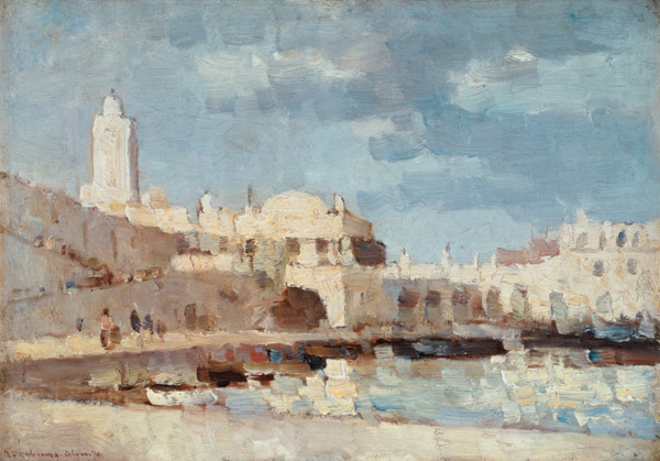 The Harbour at Algiers von Albert Lebourg