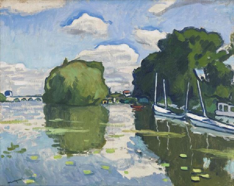 La Seine à Poissy von Albert Marquet