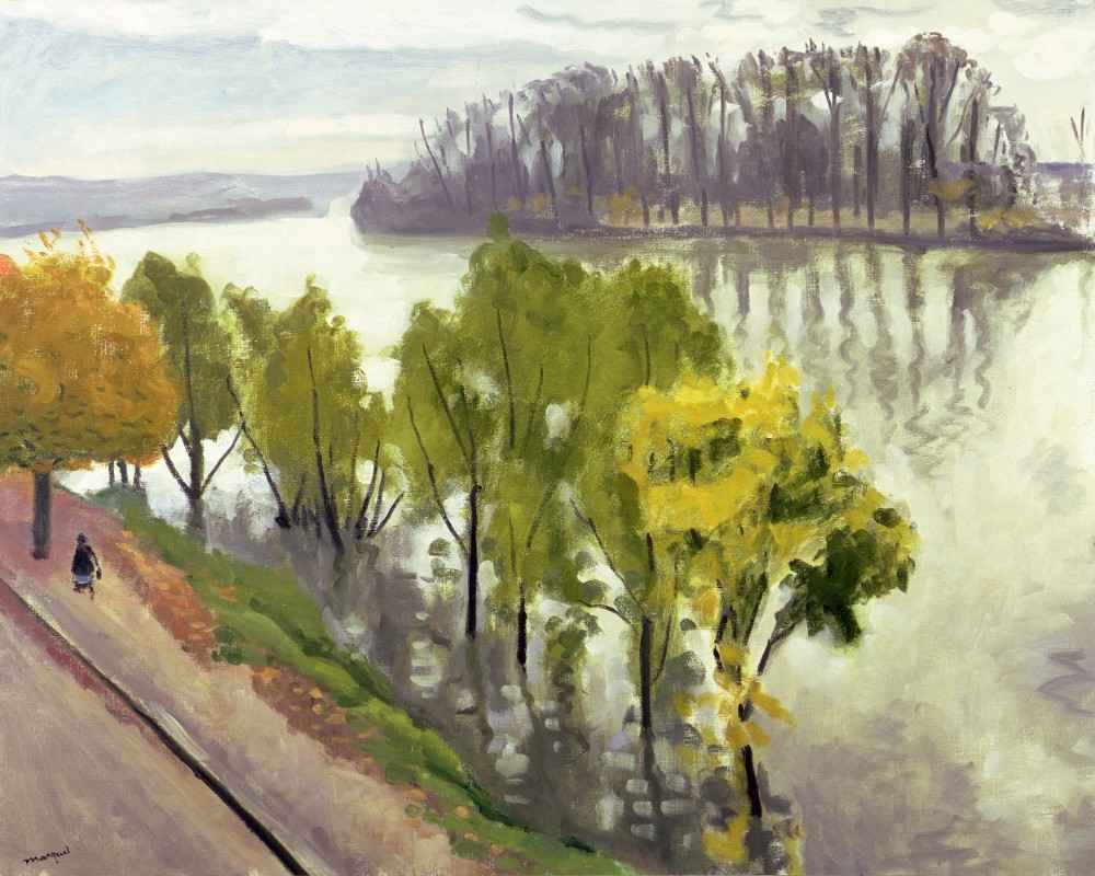 Die Seine bei La Frette im Herbst von Albert Marquet