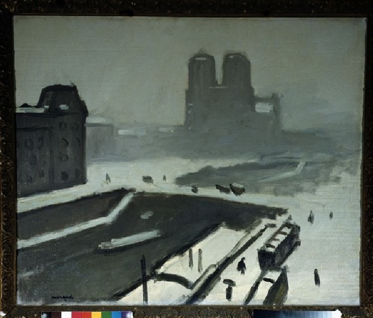 Notre Dame im Winter (Schnee, Winter) von Albert Marquet