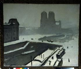Notre Dame im Winter (Schnee, Winter) 1908